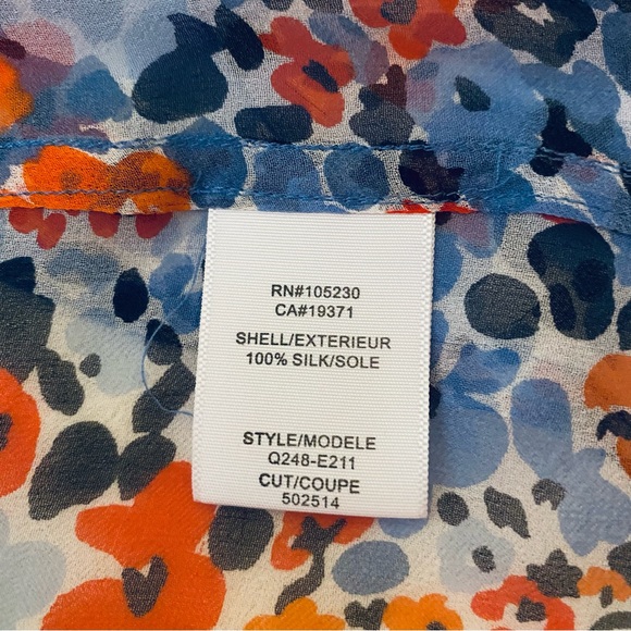 Equipment silk georgette sleeveless button down blouse - Picture 6 of 6